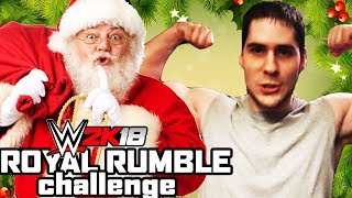 PopularMMOs amp Father Christmas  Royal Rumble Challenge  WWE 2K18 [upl. by Leuqar]