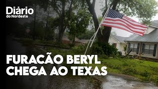 Vídeo mostra destruição do furacão Beryl durante passagem pelo Texas nos Estados Unidos [upl. by Nit]