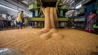 Brown Flattened Rice A Mill Factory Tour [upl. by Teria972]