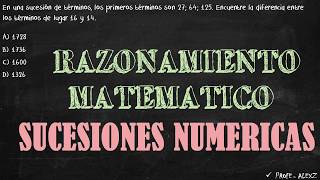 PUCP 65  Sucesiones Numericas Ejercicios preuniversitarios [upl. by Benco]