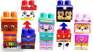 Matching Paw Patrol Chase amp Skye Block Wrong Head Legos [upl. by Wilma270]