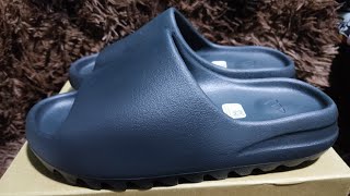 Unboxing the quotYEEZY SLIDE ONYX quot 2024 released [upl. by Ayifas]