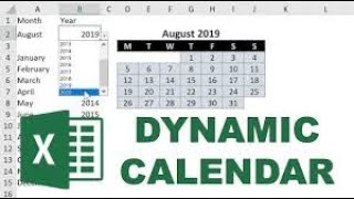 Dynamic Calendar in Excel‼️ excel [upl. by Yojal]