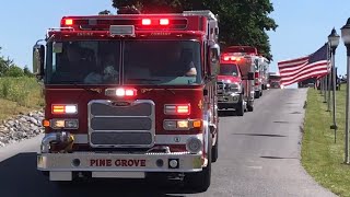 Apparatus Leaving Lebanon County Firefighters Parade 2018 [upl. by Harim]