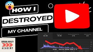 How I DESTROYED my 8000 Subscriber Youtube Channel  Can It Be saved Amazon KDP [upl. by Mufi]