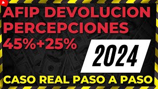 🚨 Caso Real 2024 Devolución Percepciones Impuesto PAIS 45 2023  Guia Paso a Paso 2024 [upl. by Trefler]