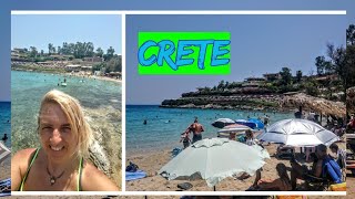 ChaniaLoutraki Beach in CreteGreece 5 July 2020 with 32 degrees [upl. by Saraann984]