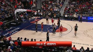 Security gets involved with a fan pointed out by Caitlin Clark  WNBA on ESPN [upl. by Eerazed]