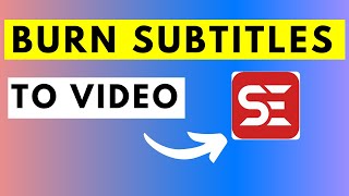 Subtitle Edit Tutorial  How to Burn in Subtitles to Video  Updated [upl. by Nennarb]