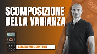 Esercizio svolto SCOMPOSIZIONE DELLA VARIANZA con la calcolatrice Sharp [upl. by Eisej]