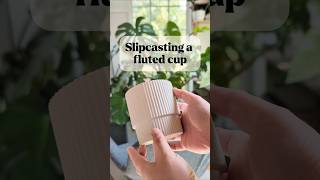 Slipcasting a fluted cup pottery handmade ceramics [upl. by Eedrahs]