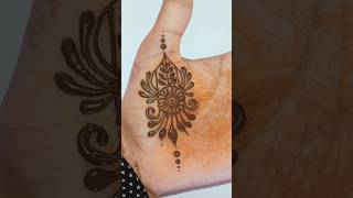 Very easy mehndi design ✨❣️ mehndi shorts youtubeshorts shortvideo ytshorts short [upl. by Annaeirb391]