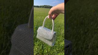 Bedazzling a purse What should I bedazzle next diyprojects bedazzled diy [upl. by Arakahs]