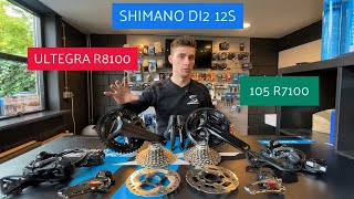 Review Shimano DI2 105 R7100 VS ULTEGRA R8100 Is het verschil echt zo groot amp wat is de beste keus [upl. by Arakaj253]