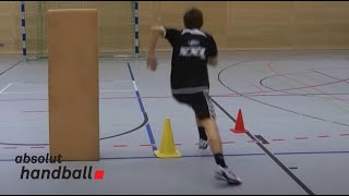 1 on 1 handball offense technique training [upl. by Nilat107]