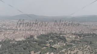 ALog Florence Italy Panoramic view of the city Dome of Cathedral Santa Maria del Fiore Summ [upl. by Killigrew]