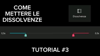 TUTORIAL CAPCUT 3  COME METTERE LE DISSOLVENZE [upl. by Dorrahs]