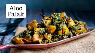 Aloo Palak Ki Sabji  आलू पालक की स्वादिष्ट सब्ज़ी  Aloo Palak Saag  Kunal Kapur Veg Recipes [upl. by Angelico]