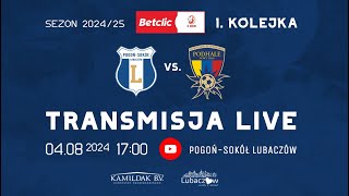 LIVE PogońSokół Lubaczów  Podhale Nowy Targ  BETCLIC 3 LIGA [upl. by Alyat555]