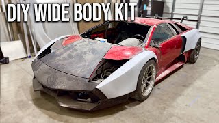 We Built A 1 of 1 Custom Wide Body Kit For My Lamborghini Murcielago [upl. by Nwadrebma]