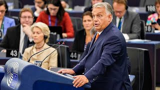 Viktor Orbán and Ursula von der Leyen clash in fiery debate at European Parliament [upl. by Anadroj]