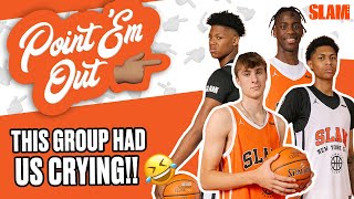 These Top HS Hoopers Are Too Funny 😭🤣 Cooper Flagg AJ Dybantsa amp MORE 🔥  SLAM Point Em Out [upl. by Prochoras]