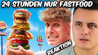 Er hat 24 Stunden JEDE Stunde FAST FOOD gegessen I The Franklin Reaktion [upl. by Illak]