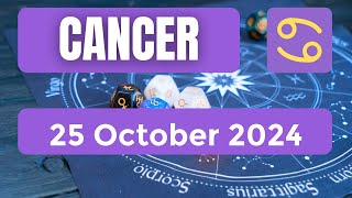 Cancer horoscope  Cancer Horoscope for Today 25 October 2024 [upl. by Vandyke35]