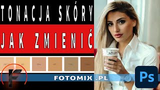 Jak zmienić kolor skory Tutorial Photoshop [upl. by Farica]