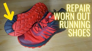 Simple DIY trainer heel repair Get 50 more life out of your running shoes [upl. by Aldous]