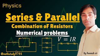 Series and parallel combination of Resistors mathstudy9793 parallel series class10 class12 [upl. by Annirak]