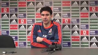 Aitor Karanka Fulham PreMatch Press Conference [upl. by Saalocin]