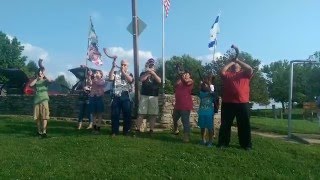 Shofar Call International team blows shofars over cities [upl. by Ahsennod264]