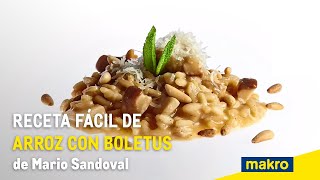 Receta fácil de arroz con boletus de Mario Sandoval [upl. by Lawler615]