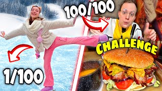 KTO ZROBI 100 CHALLENGY😱 W FERIE ZIMOWE [upl. by Anirtak37]