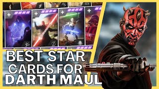 Darth Maul BEST STAR CARDS amp BUILD in 2022  Star Wars Battlefront 2 [upl. by Glenine]