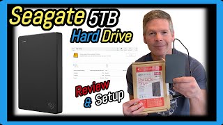 Seagate Portable 5TB External Hard Drive Review and Setup [upl. by Icram]