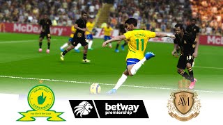 🔴MAMELODI SUNDOWNS vs ROYAL AM ⚽ BETWAY PREMIERSHIP 2425 ⚽ FOOTBALL GAMEPLAY HD [upl. by Palladin]