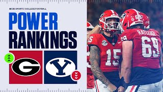 College Football Power Rankings Week 13 Georgia FIGHTS back into Top 10 BYU DROPS after 1st loss [upl. by Rebliw452]