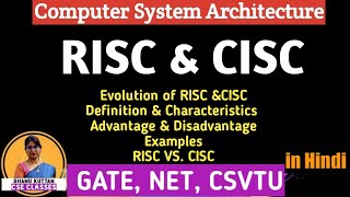 L120 RISC and CISC in Computer Architecture  COA  CSA  Dr Shanu Kuttan [upl. by Dahraf190]