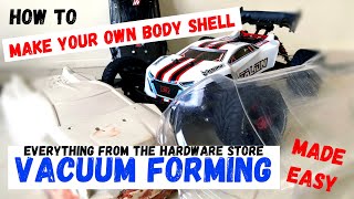 Make you own RC body shell  Vacuum Forming RC car body  Arrma Talion  DIY vacuum form IDORC [upl. by Beverlee985]