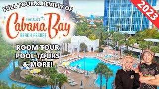 Cabana Bay Beach Resort at Universal Orlando Resort FULL Tour amp Review  Room Pools amp More 2023 [upl. by Bahr]