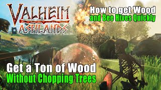 Valheim Ashlands Get a Ton of Wood quotEasyquot Without Chopping Trees [upl. by Filiano]