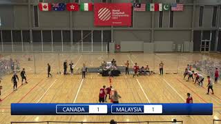 WDBF World Dodgeball Championship 2017 Mens Final Malaysia vs Canada [upl. by Esahc]