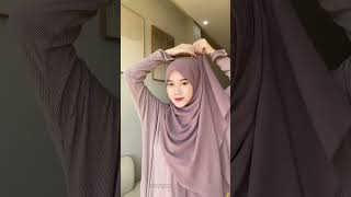 Tutorial pashmina anti nerawang tutorialhijab hijabstyle shortvideo like subscribe [upl. by Leaw600]