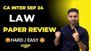 LAW Paper review CA Inter LAW paper Review of students hard easy Adv account paper analysis [upl. by Lauretta141]