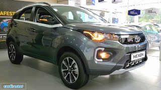 Tata Nexon XZ Plus 2020  BS6 Nexon 2020 Features XZA  Interior and Exterior  Reallife Review [upl. by Ailana]