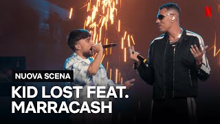 MARRACASH canta PAGLIACCIO con KID LOST in NUOVA SCENA  Netflix Italia [upl. by Amolap]