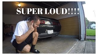 V6 GETS LOUD Challenger Gets MidMuffer Delete [upl. by Haywood279]