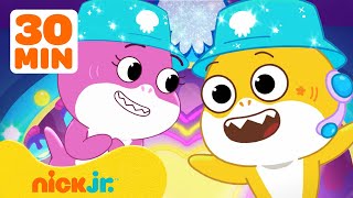 Baby Shark Sings on the Big Stage 🎤 w Anderswim amp William  30 Minute Compilation  Nick Jr [upl. by Einwahs]